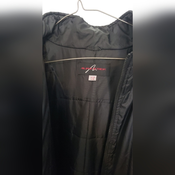 Unisex Alpinetek black jacket coat, size large, unisex. - Picture 2 of 16